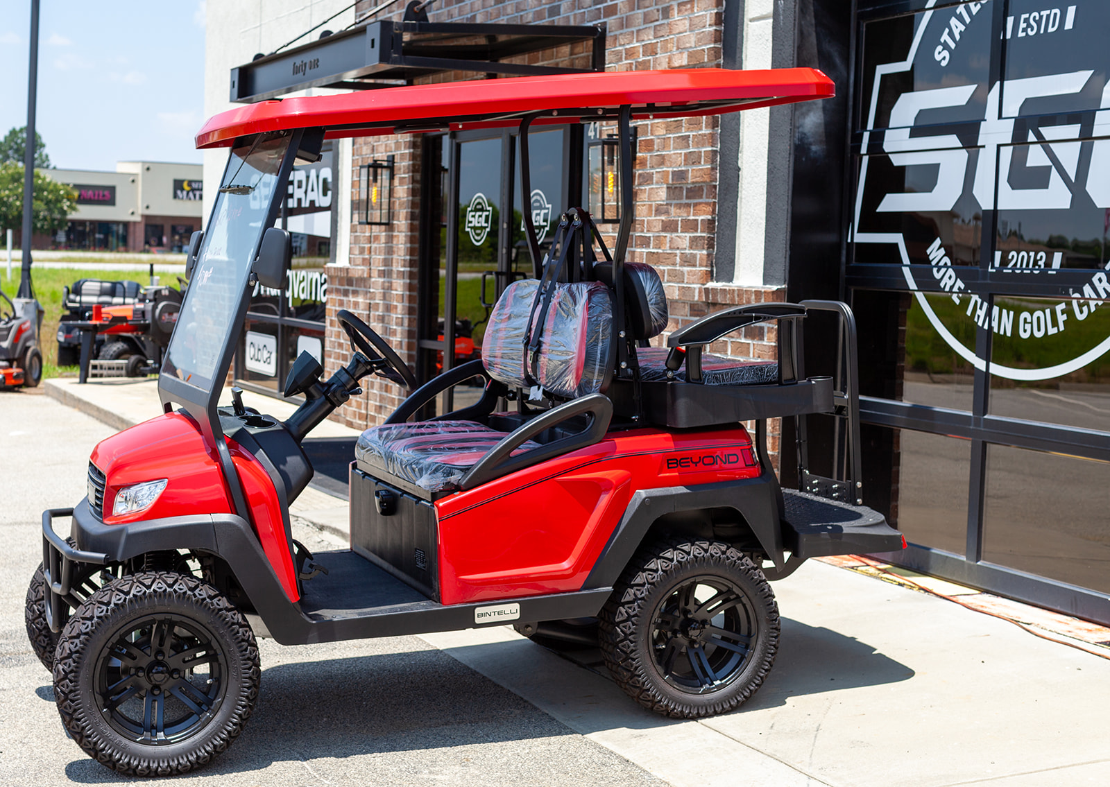 Bintelli Beyond LSV RED Golf Cart | Statesboro Golf Carts