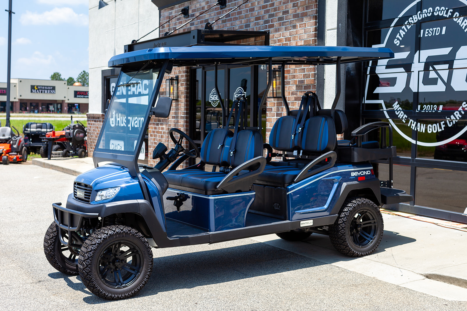 Bintelli Beyond LSV Blue Golf Cart | Statesboro Golf Carts