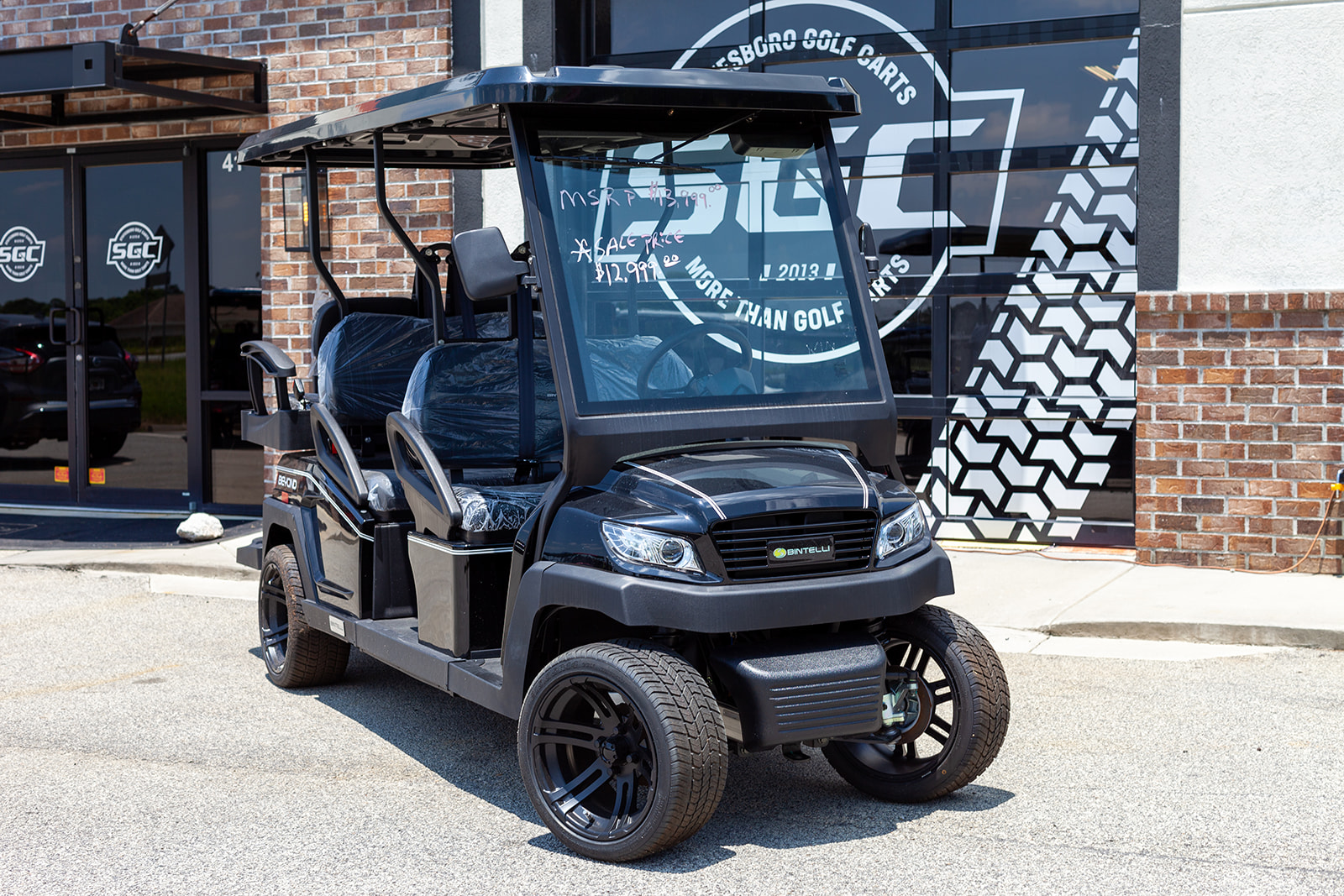 Bintelli Beyond LSV 6-Seater Black Golf Cart | Statesboro Golf Carts